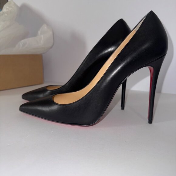 Christian Louboutin black leather So Kate 100 heels - Picture 1 of 7